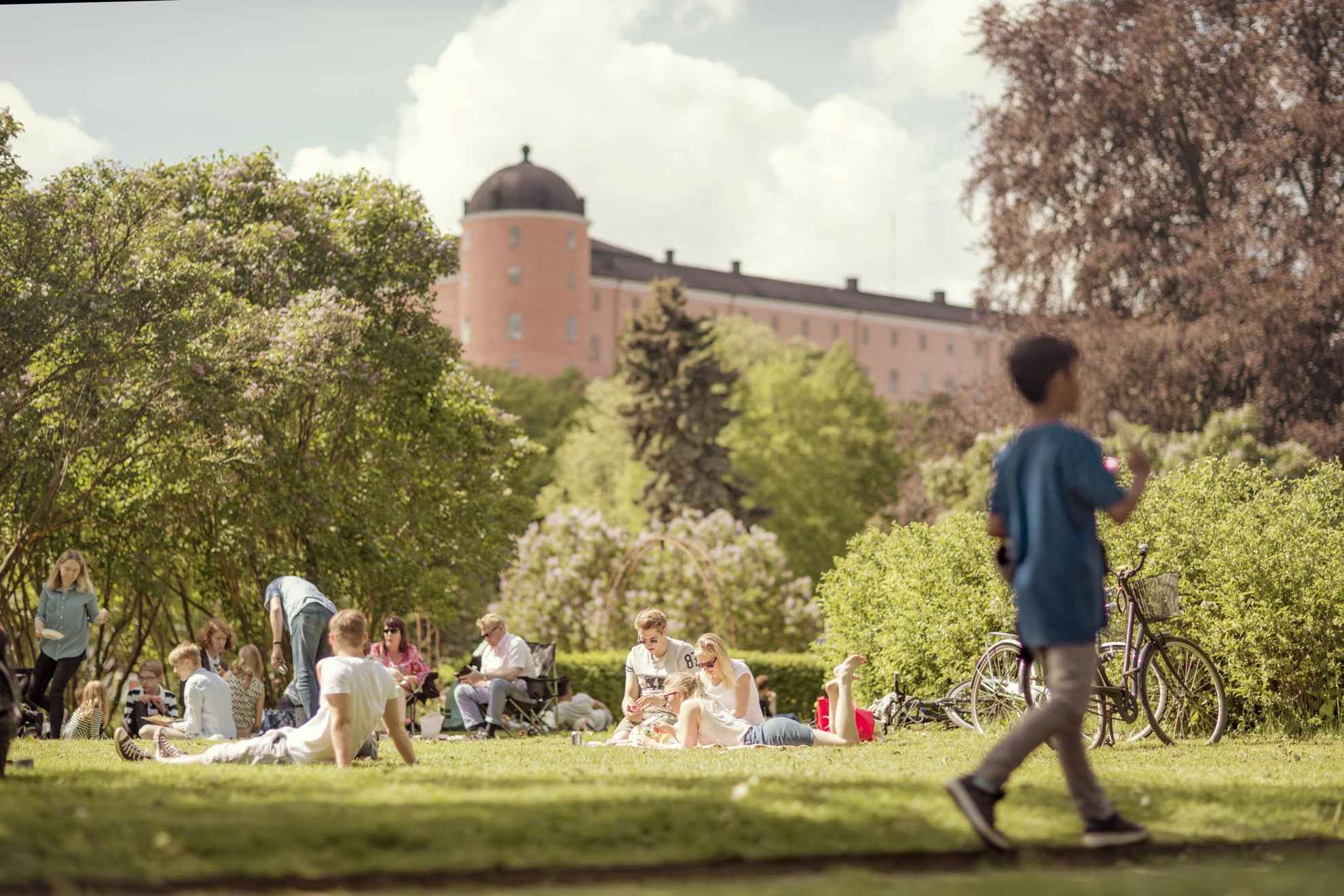 Picknick in de Uppsala stadstuin