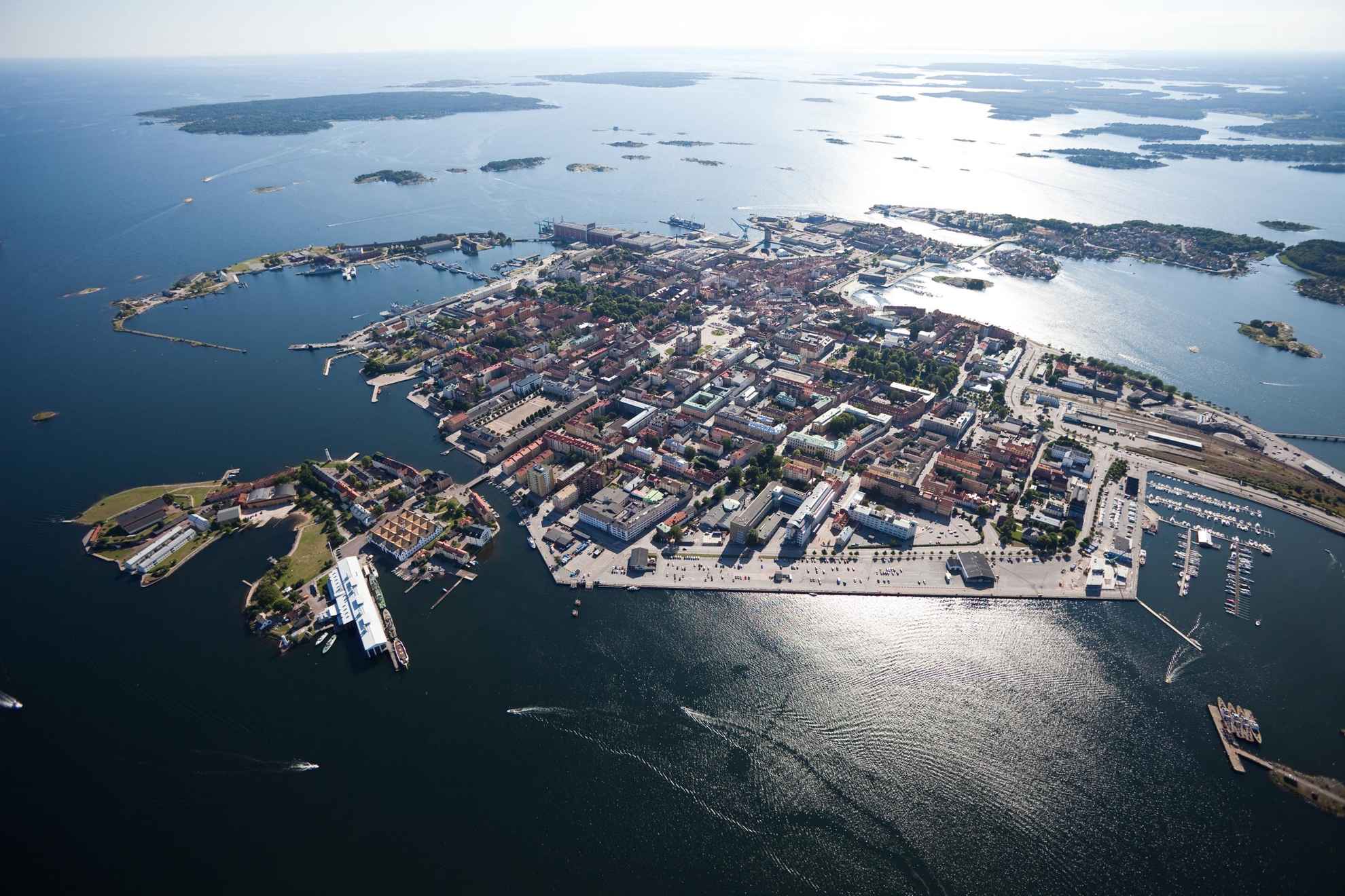 Uitzicht over Karlskrona, Blekinge
