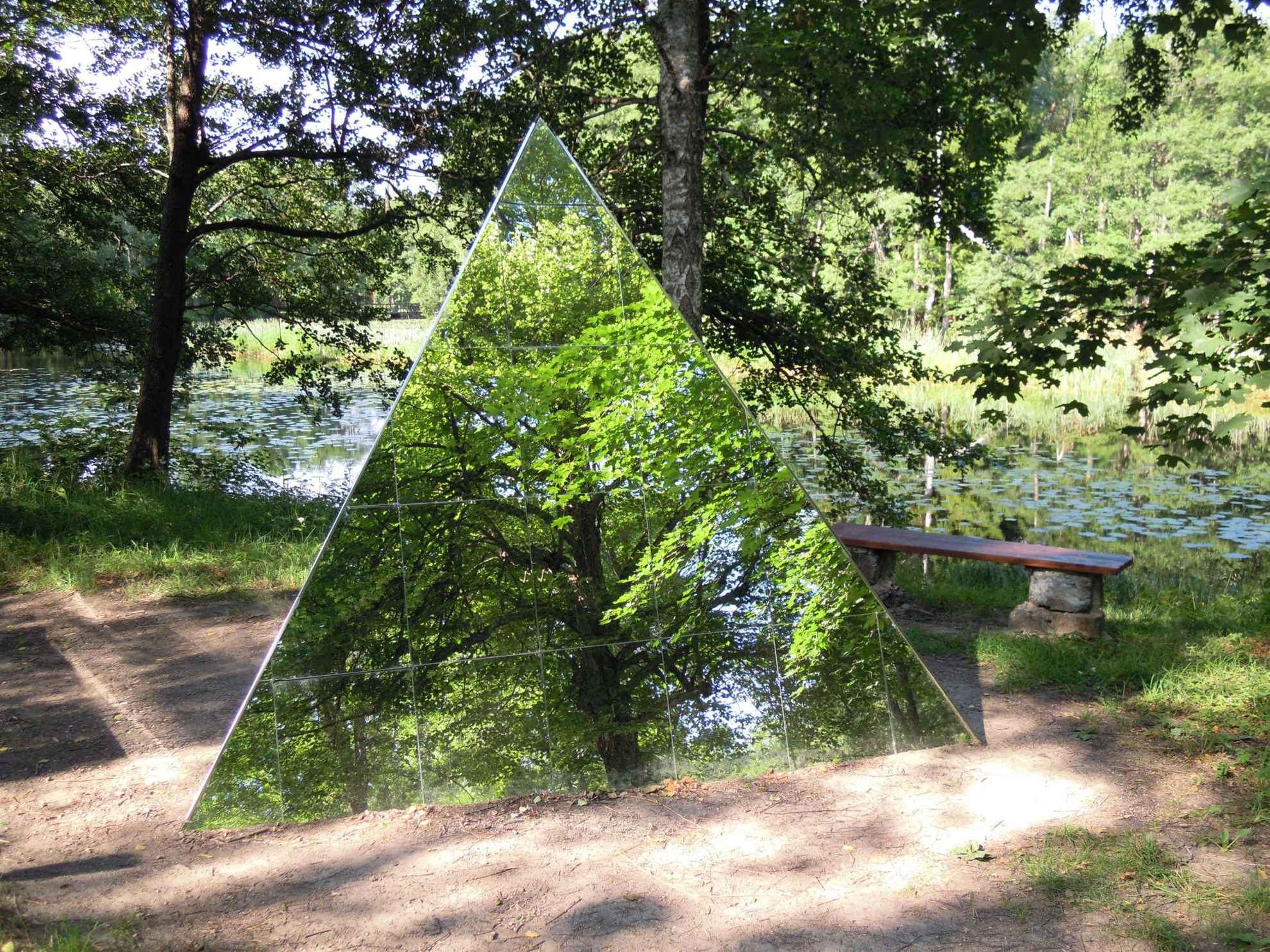 Kunstwerk in het Skulpturparken Ängelsberg
