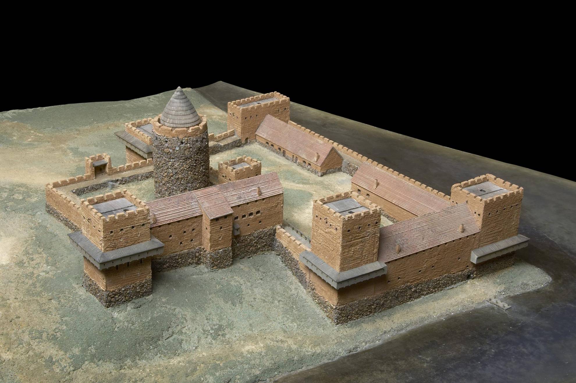 Een 3D-model van het kasteel van Tre Kronor.