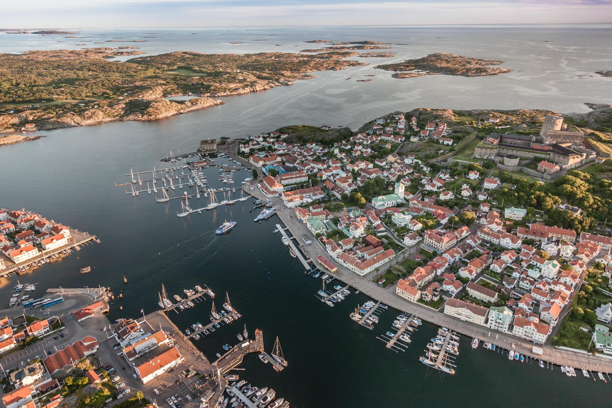 Luchtfoto van Marstrand